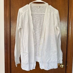 GAP White Open-Front Women's Cardigan